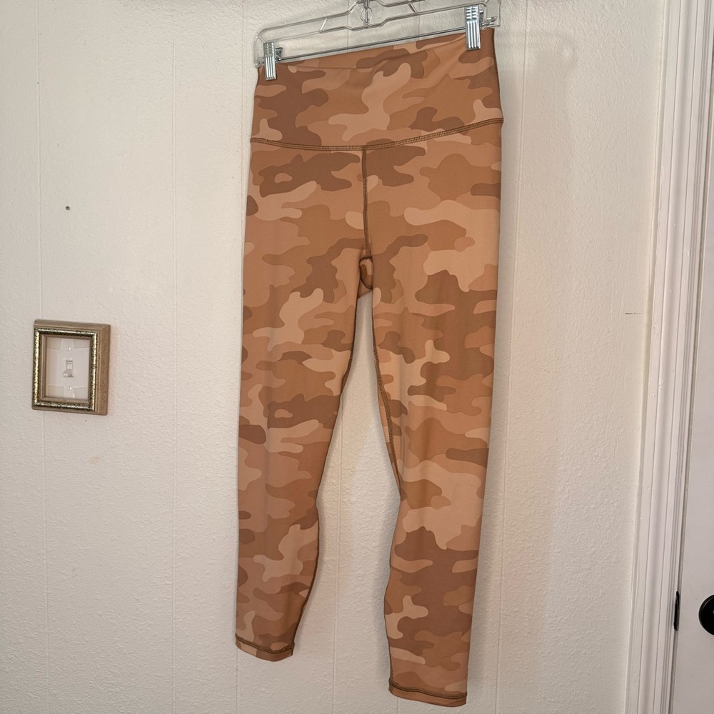 Fabletics Tan Camo Leggings Powerhold